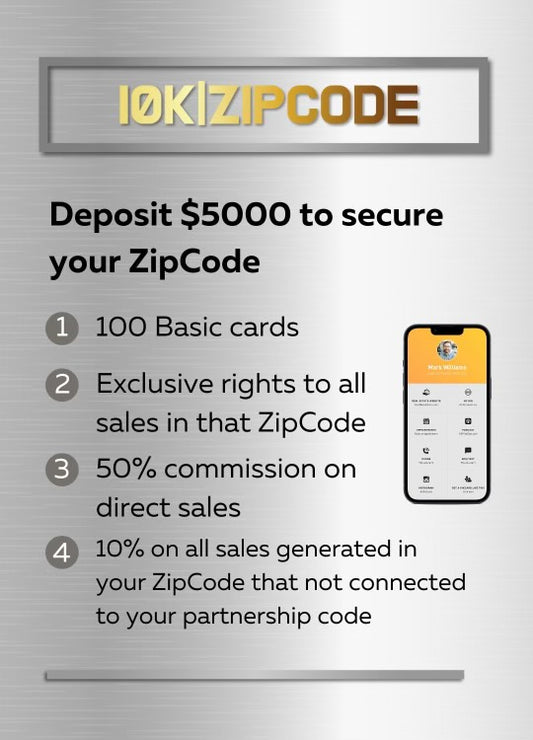 10K Zipcode | Deposit to secure your ZipCode